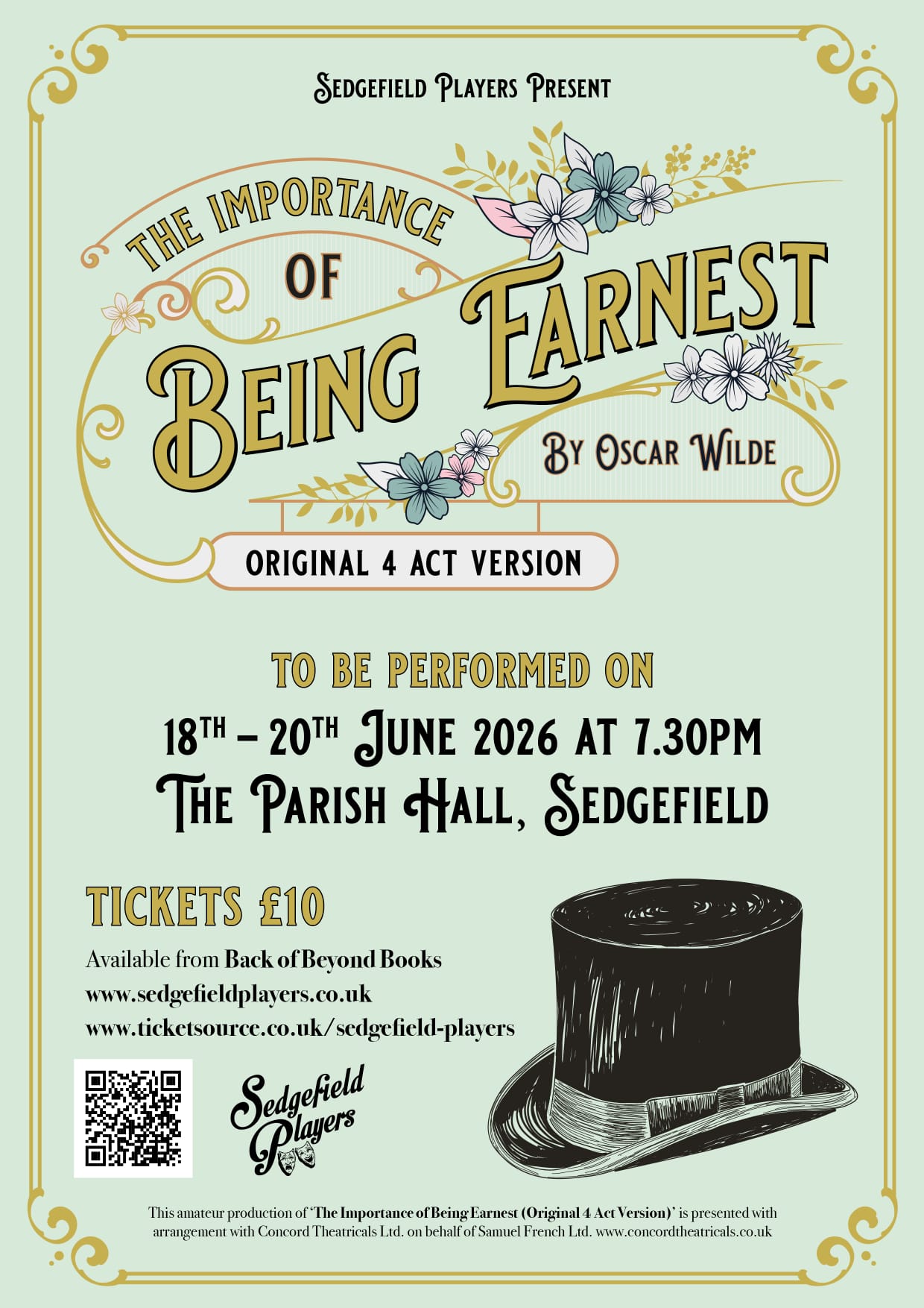 Sedgefield Players The Importance of Being Ernest